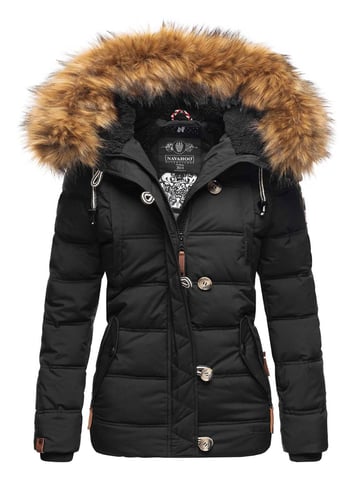 Navahoo Damen Winterjacke Zoja – Warm, Stylisch & Mit Abnehmbarem Kunstfellkragen