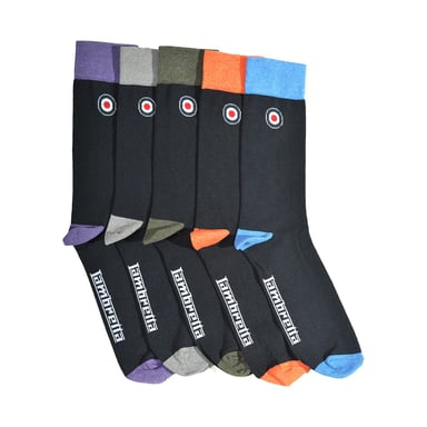 Lambretta - Socken für Herren (5er-Pack) (Marine/Bunt)