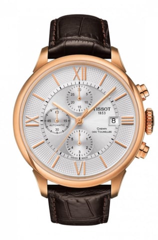 Tissot Chemin Des Tourelles Braun Herren Armbanduhr T0994273603800