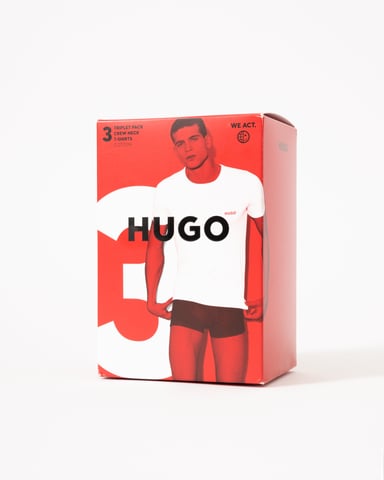 Open Verschiedenes T-Shirt in Weiß (3er Pack)