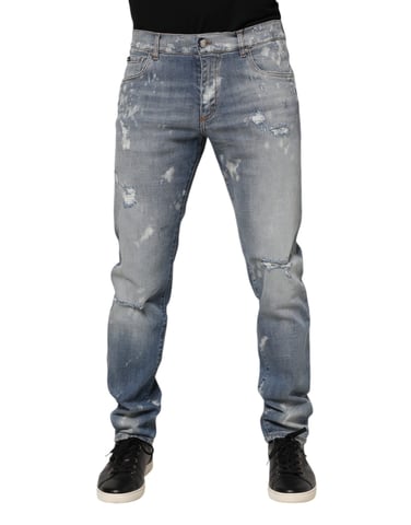 Abgenutzte Slim Fit Jeans