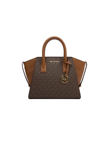 Michael Kors Avril Kleine Logo- und Leder-Umhängetasche