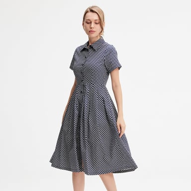 Baumwollhemdkleid