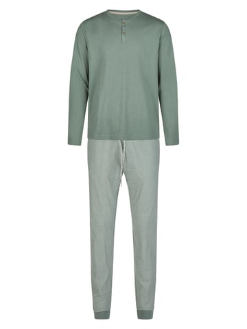 Phil & Co. Berlin Herren Pyjama Henley Schlafanzug, Pyjama Set,