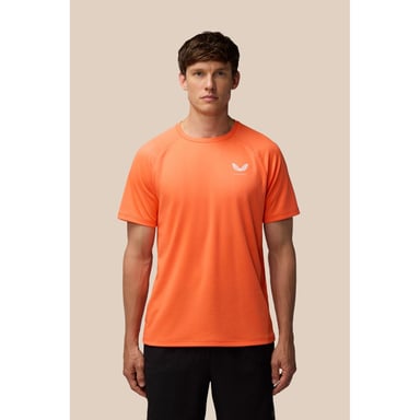 Castore Adapt Trainings-T-Shirt Polyester Herren Orange Sportshirts