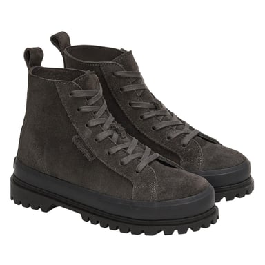 Superga - "2641 Alpina" Stiefeletten für Herren/Damen Unisex, Wildleder (Grau)