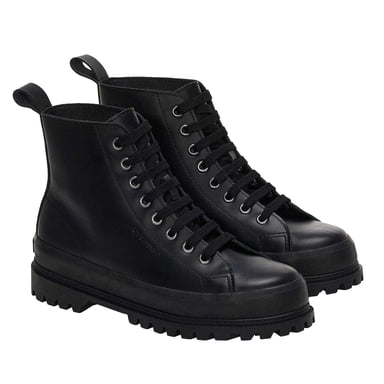 Superga - "2644 Alpina" Stiefeletten für Damen, Boxleder (Schwarz)