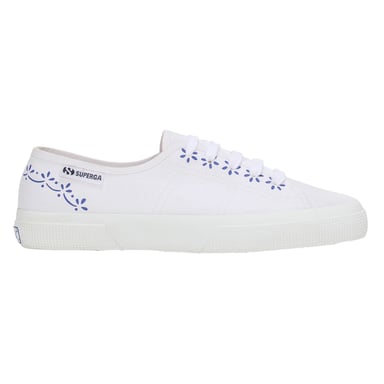 Superga - Damen Sneaker "3750 Leggera", Keramik Muster (Weiß/Blau)
