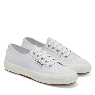 Superga - Herren/Damen Unisex Sneaker "2750", Nappaleder (Optisch Weiß/Avorio)