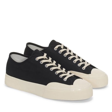 Superga - Herren/Damen Unisex Sneaker "2432 Works", Segeltuch (Schwarz/Naturweiß)