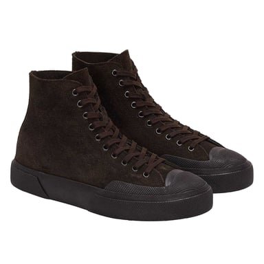 Superga - "2433 Works Flesh Out" High Top Turnschuhe für Herren, Wildleder (Kaffeebraun)