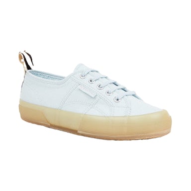 Superga - "2750 Cotu" Zebramuster Sneaker für Herren/Damen Unisex (Hellblau)