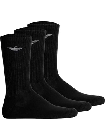 Emporio Armani Herrensocken, 3er-Pack, Adler