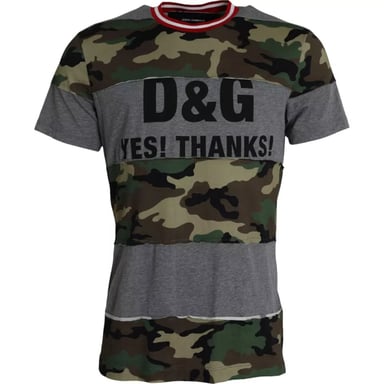 T-Shirt mit Camouflage-Print Ja Danke