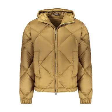 Maya Kapuzen-Pufferjacke Senfgelb