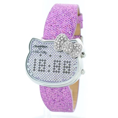 Hello Kitty Lila Glitzer Uhr