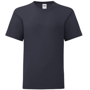 Fruit Of The Loom Jungen Iconic T-Shirt (Dunkles Marineblau)