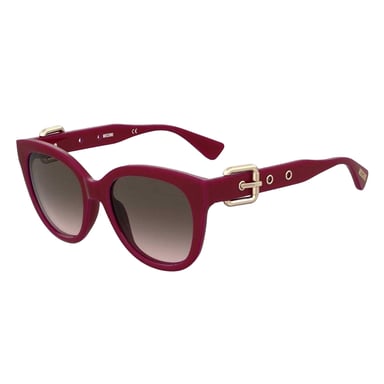 Moschino - Schnalle-Sonnenbrille für Damen (Rot/Braun)