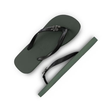 Uzurii Sport switch cobra legergroen dames slippers, , maat: