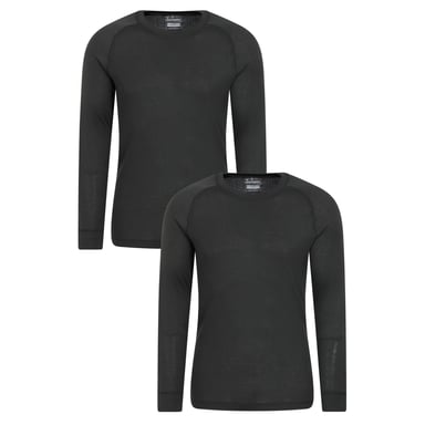 Mountain Warehouse - "Talus" Base Layer Oberteil für Herren (2er-Pack) (Grau)