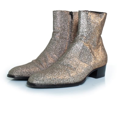 Saint Laurent Glitter Wyatt Stiefel Viper Night Herbst/Winter 2016