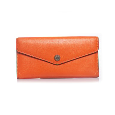 Michael Kors orange Leder Geldbörse