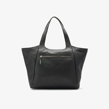 Dress Day Tote Black Leather Bags