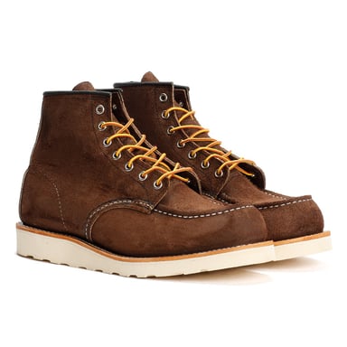 Red Wing 6 Inch Moc Toe Wildleder Herren Braune Stiefel