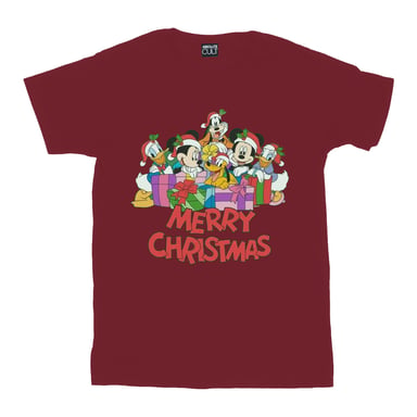 Disney - "Mickey Mouse and Friends" T-Shirt für Herren (Burgunderrot)