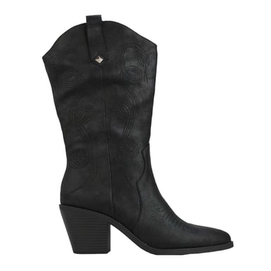 Rocket Dog - "Feria" bestickt Cowboystiefel für Damen (Schwarz)