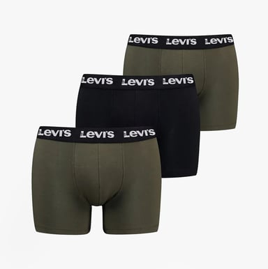 Levi's Wiederholungslogo Herren 3er Pack Shorts Khaki Kombi