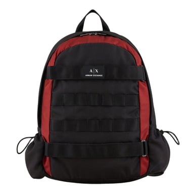 Armani Exchange - Rucksack, Logo (Schwarz/Rot)