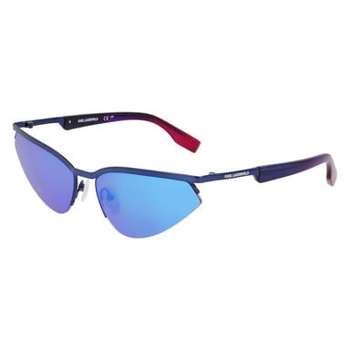 Blaue Metallsonnenbrille
