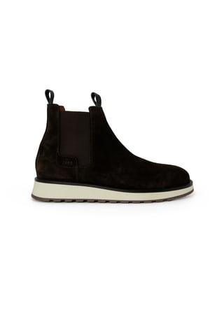 Chelsea-Stiefeletten aus Wildleder mit Gummisohle