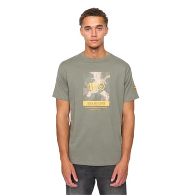 Duck and Cover - "Camostack" T-Shirt für Herren (Dunkel-Olive)