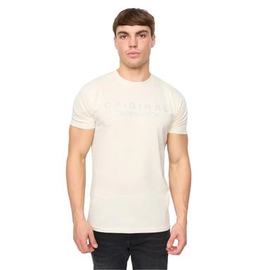 Crosshatch - "Demiwear" T-Shirt für Herren (Naturweiß)