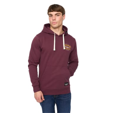 Crosshatch - "Motocross" Kapuzenpullover für Herren (Weinrot)