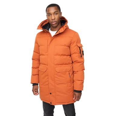 Crosshatch - "Milwaka" Jacke für Herren, Lang (Dunkel Orange)