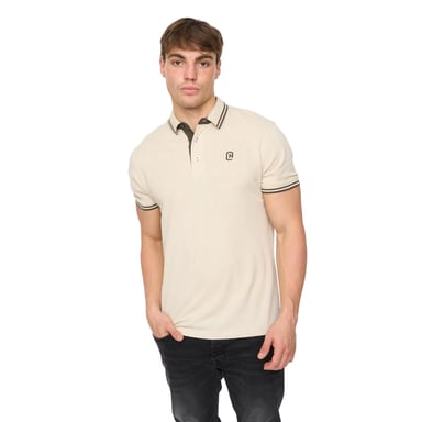 Crosshatch - "Mackerby" Poloshirt für Herren (Naturweiß)