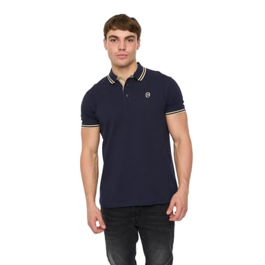 Crosshatch - "Mackerby" Poloshirt für Herren (Marine)