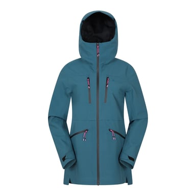 Mountain Warehouse - "Tempest" Skijacke für Damen, 3 Lagen, Wasserfest (Petrol)