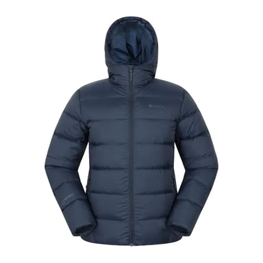 Mountain Warehouse - "Stratus" Kapuzenjacke für Herren, Packable, Daunen (Marine)