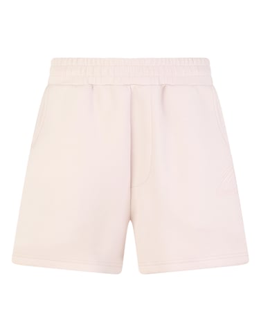 Plein Sport Loose-Fit-Shorts "Icon Scratch" - Rosé