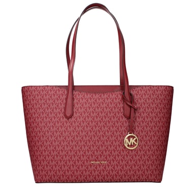 Rote Stoff-Schultertasche