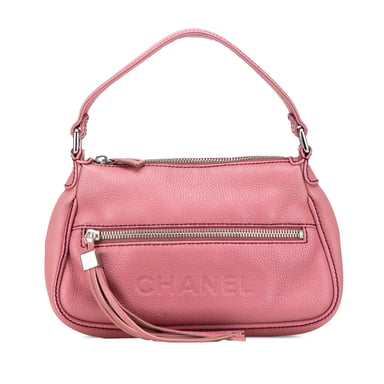 Lederhandtasche Rosa