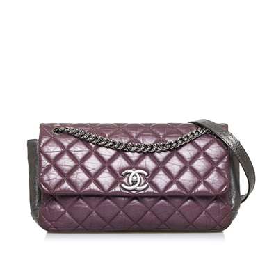 Gepolsterte Leder Schultertasche
