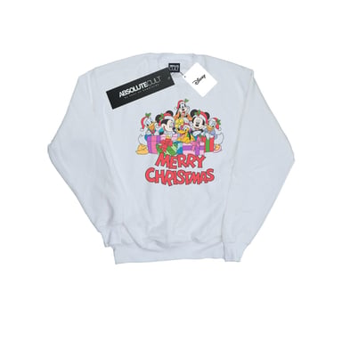 Disney - "Mickey Mouse and Friends" Sweatshirt für Herren (Weiß)