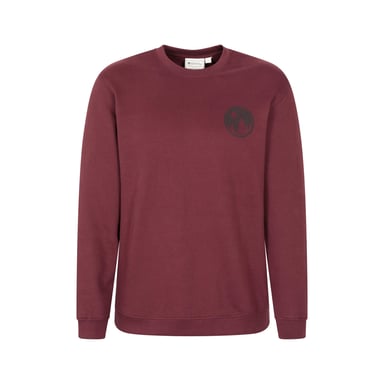Mountain Warehouse - Sweatshirt Rundhalsausschnitt für Herren (Burgunderrot)