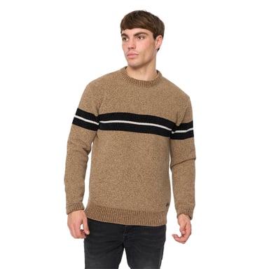 Crosshatch - "Roundall" Pullover für Herren, Jerseyware, Chenille (Blaugrün)