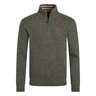 Weird Fish - "Helmsdale Eco" Pullover mit kurzem Reißverschluss für Herren (Verblichenes Jeansblau)